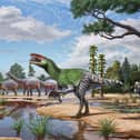 Artist impression issued by University College London of Invictibellatrix amberina. 