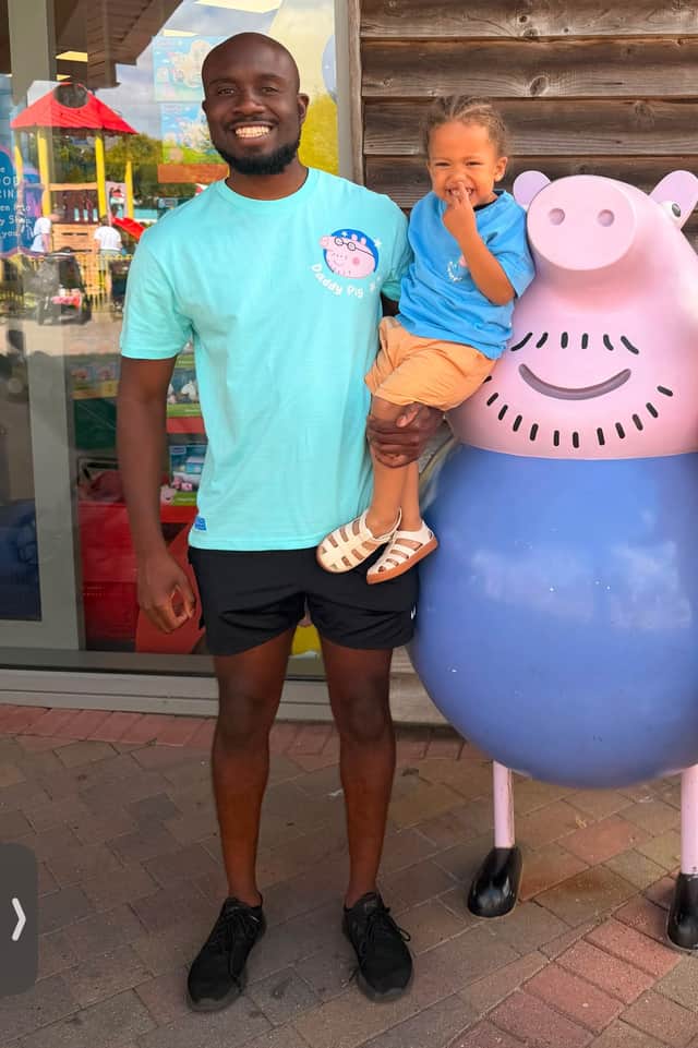 Caleb and his dad, Reuben