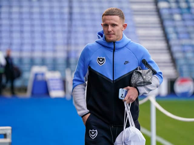 Pompey striker Colby Bishop