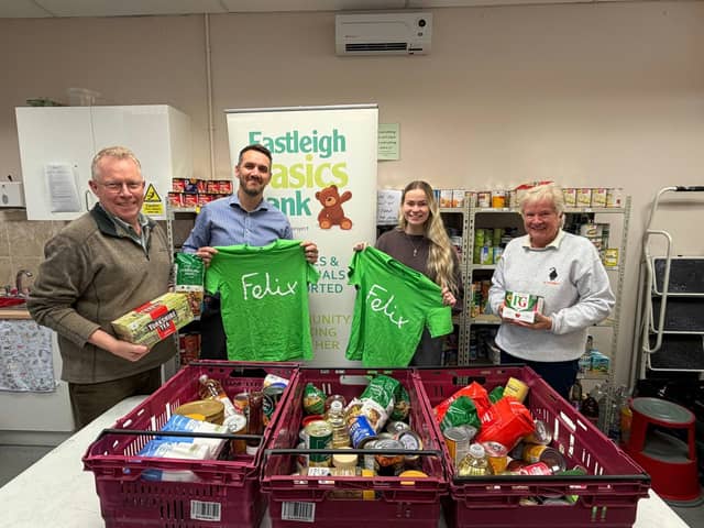 Donation Station food items being delivered to Felix