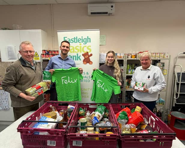 Donation Station food items being delivered to Felix