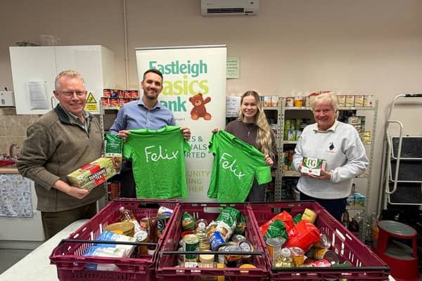 Donation Station food items being delivered to Felix