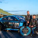 GT Cup GT3 champions Jamie Falvey, left, and Paul Fullick, right.