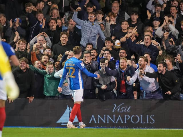 Pompey's Zak Swanson. Pic: Jason Brown