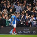 Pompey's Zak Swanson. Pic: Jason Brown