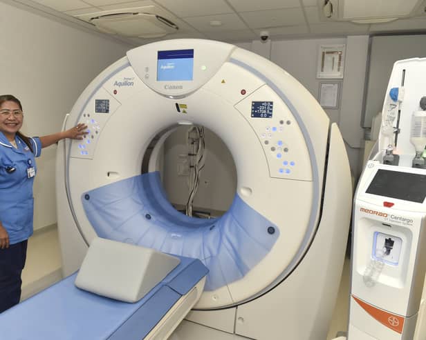 Siony Perez, radiographer, at Portsmouth Community Diagnostic Centre.