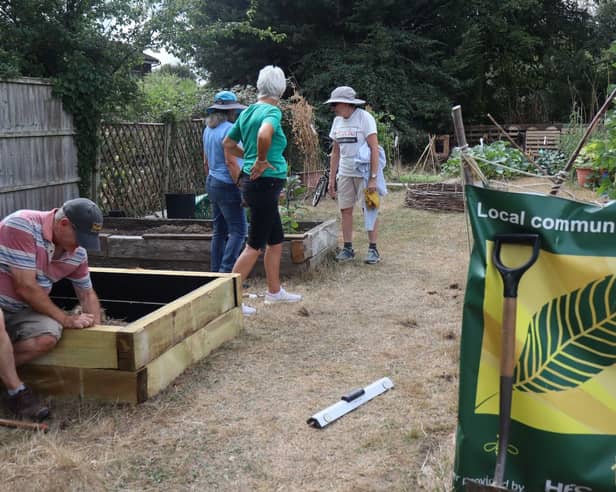 Denmead's community garden at the local community centre has received a funding injection from Winchester City Council.