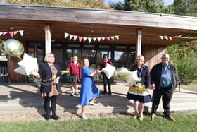 Gosport Mayor opening new King's Academy Rowner library on Wednesday 15th October 2026

Pictured: Kerry Sharpe - Associate Head Teacher, Mayor of Gosport Kristen Bradley, Georgina Mulhall - Head Teacher, Chris Brunt - School Governor with Ruby 10 and Max 10 marking the opening

Picture: Habibur Rahman


