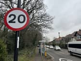 20mph speed limit sign. Picture: LDRS