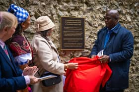 The plaque in remembrance of the arrival of Caribbean prisoners of war at Portchester Castle in 1796 has gone missing.