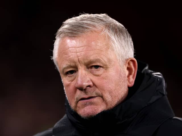 Sheffield United boss Chris Wilder