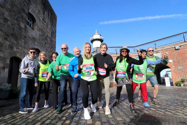 Runners and supporters getting ready for the Great South Run
Picture: Habibur Rahman