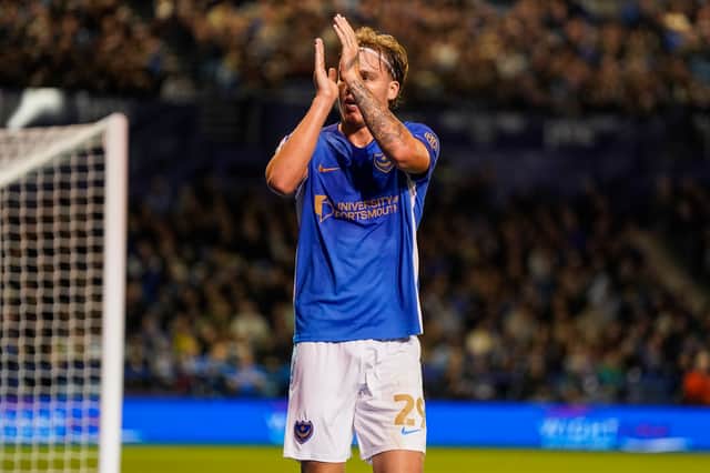 Pompey striker Marko Milovanovic. Picture: Jason Brown