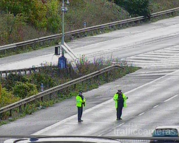 Police have issued a further appeal after a Gosport biker died at the scene of a serious crash on the M27.