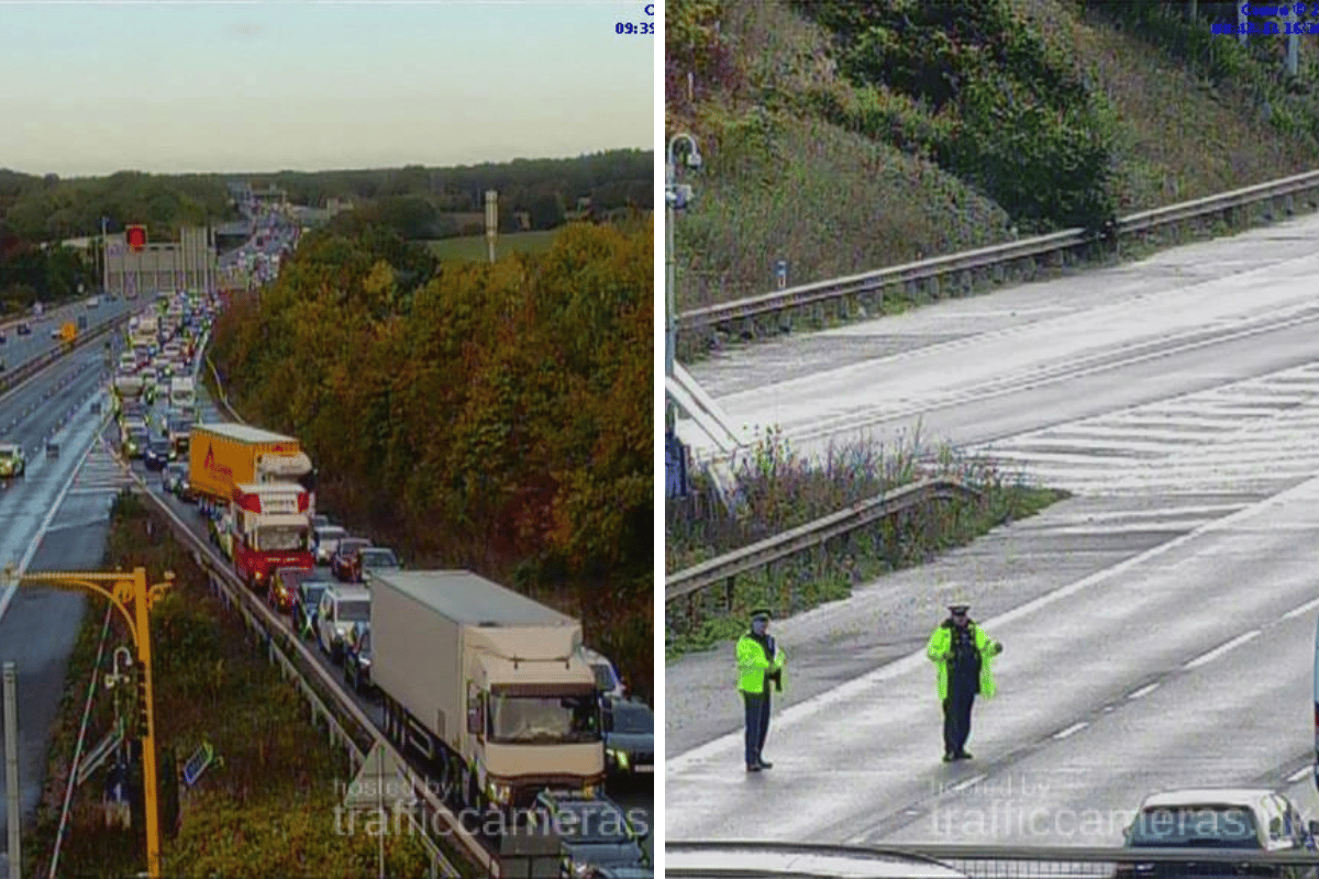 M27: Live updates motorway expected to be shut for hours after motorbike rider dies in crash