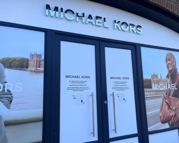 Michael Kors in Gunwharf Quays is currently under refurbishment and will reopen in November.