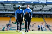Ben Killip, left, has named on the Pompey bench for today's game at Norwich alongside fellow goalkeeper Daniel Bielica and Terry Devlin, right.