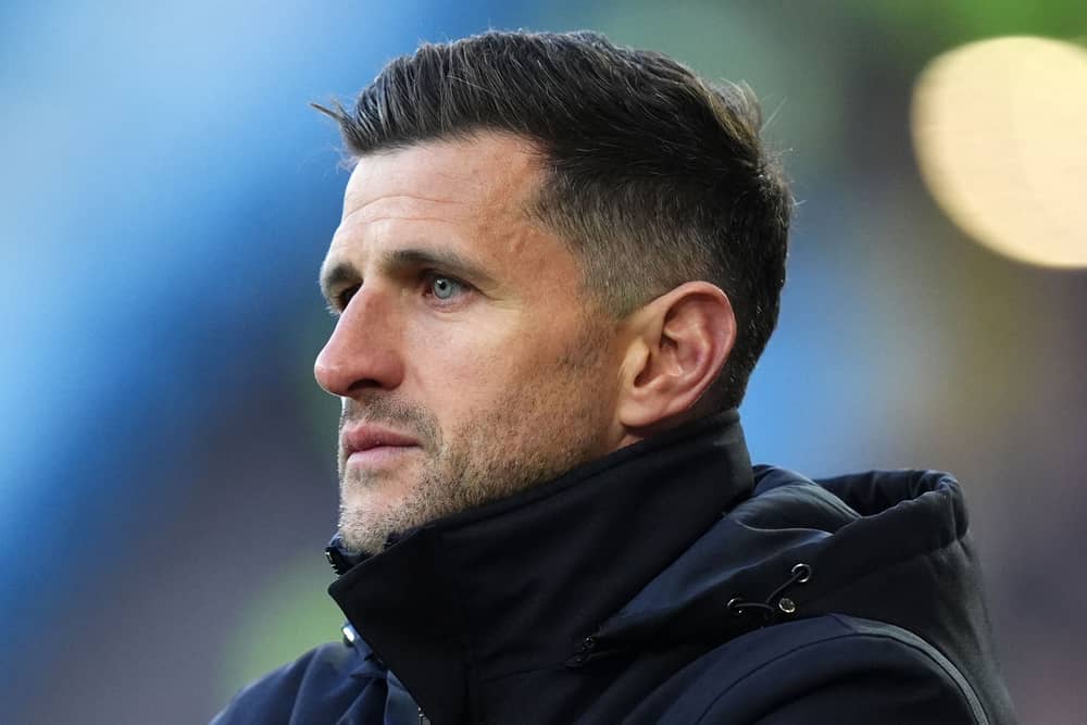 John Mousinho is without 12 players for the trip to Wolves on Tuesday night. Picture: Jason Brown