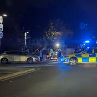 Emergency services responding to incident on the outskirts of Portsmouth as road blocked by police cars