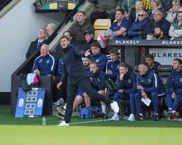 John Mousinho has praised his players after a winning response to the south-coast derby defeat. Picture: Jason Brown