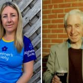 Samantha Larcombe, left, and her grandad Richard Hambidge, who died in 2011 after being diagnosed with Alzheimer's.