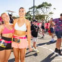 Runners at the finish line