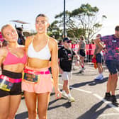 Runners at the finish line