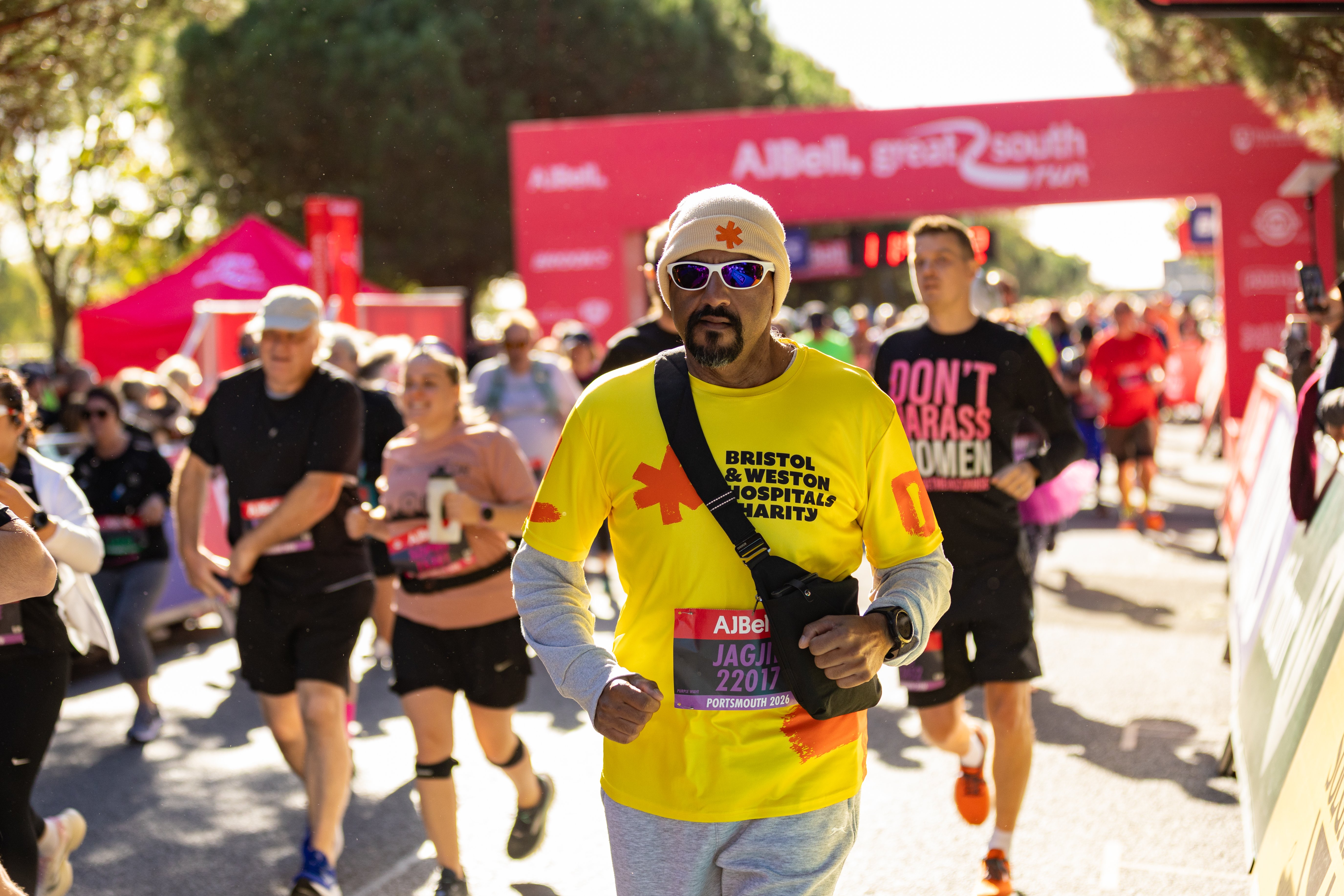 133 photos of enhusiastic purple wave runners from today's Great South Run