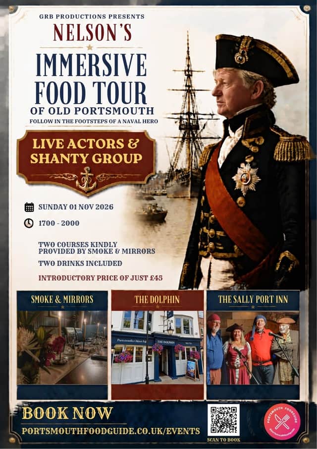 The flyer for Nelson's Immersive Food Tour