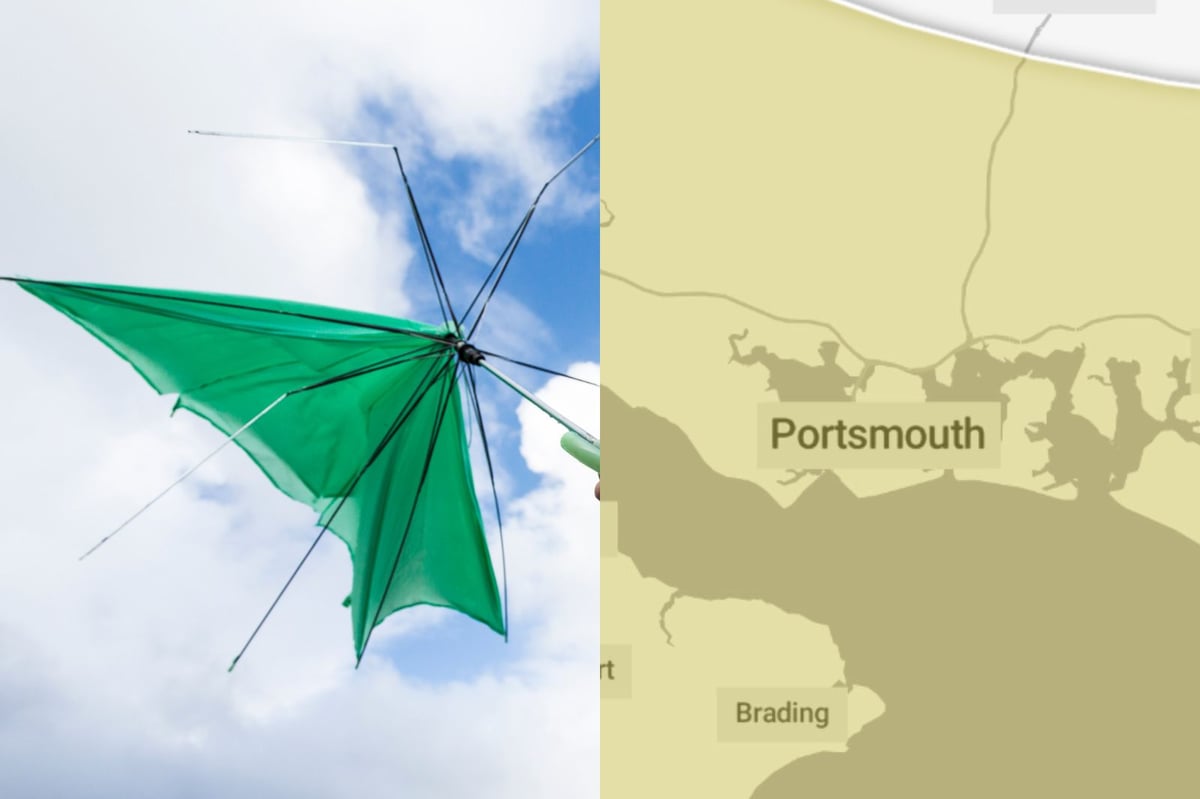 When Met Office weather warning will be in force for Portsmouth this week as 70mph gusts possible