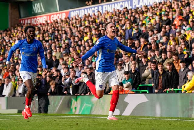 Marko Milovanovic celebrates his winning goal against Norwich. Picture: Jason Brown