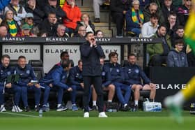 John Mousinho has praised Regan Poole's performance against Norwich. Picture: Jason Brown