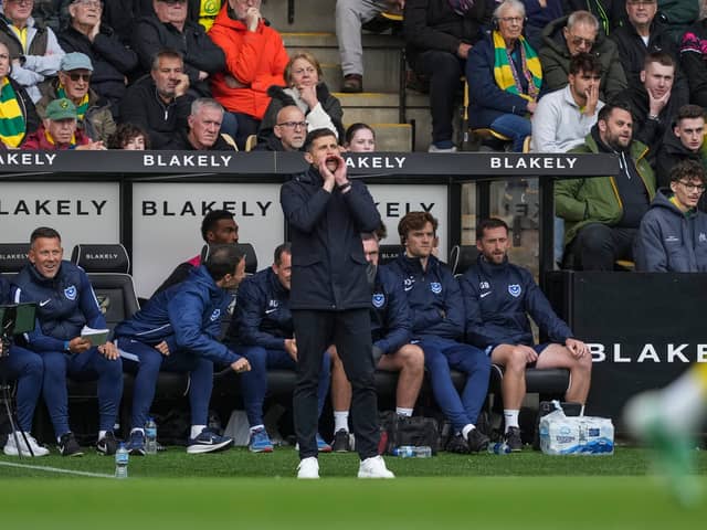 John Mousinho has praised Regan Poole's performance against Norwich. Picture: Jason Brown