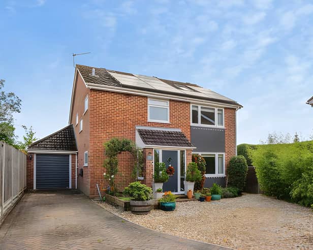 This detached Denmead home is on the market for £630,000, with five bedrooms, modernised accommodation and off-road parking for three vehicles