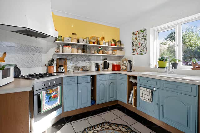 The kitchen and breakfast room offers a practical setting for everyday meals, complementing the home's separate lounge and dining room