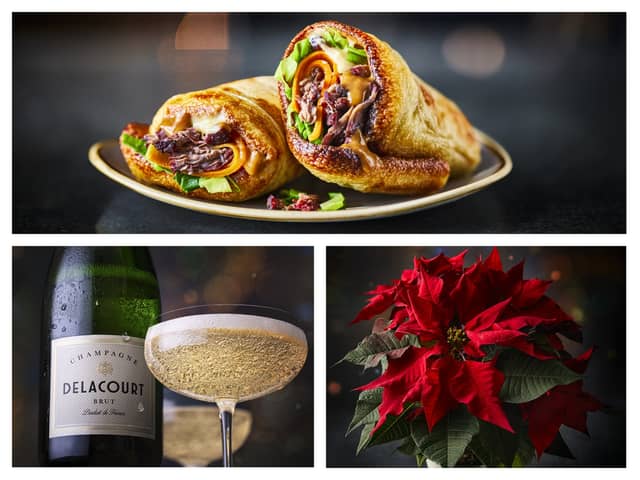 M&S Sparks customers can earn up to £15 in festive rewards this Christmas by shopping for eligible drinks, flowers and café treats. Photos by Marks and Spencer.