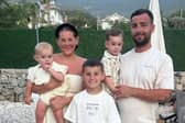 Jessica and Callum with their three children. Callum suffered a serious head injury in an attack on Cosham High Street on Friday, April 24.