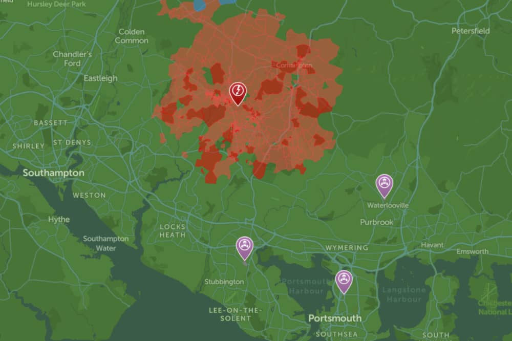 Thousands of properties have lost power following an issue in rural Hampshire.