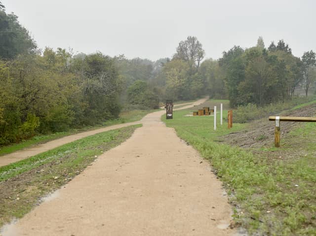 A preview of Ports Creek in Hilsea, Portsmouth, on Tuesday, October 20, 2026, as a section of the footpath is being planned to be opened by the October Half Term. Picture: Sarah Standing (201026-327)