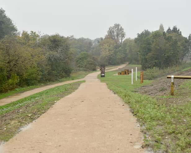 A preview of Ports Creek in Hilsea, Portsmouth, on Tuesday, October 20, 2026, as a section of the footpath is being planned to be opened by the October Half Term. Picture: Sarah Standing (201026-327)