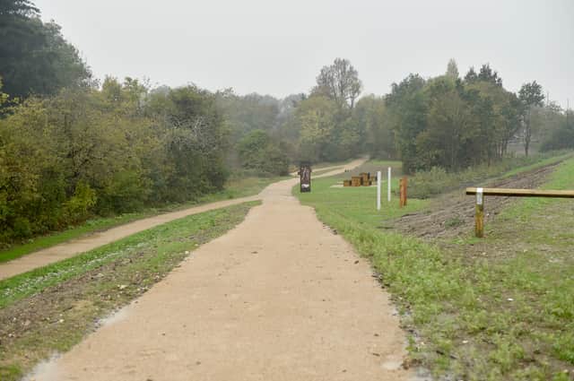 A preview of Ports Creek in Hilsea, Portsmouth, on Tuesday, October 20, 2026, as a section of the footpath is being planned to be opened by the October Half Term. Picture: Sarah Standing (201026-327)