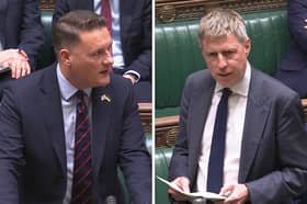 The government has been pushed to accept the Airbus deal to build new Skynet satellites, and not to accept a 'lowball' American offer. From L: Defence secretary Wes Streeting and Liberal Democrat James MacCleary.