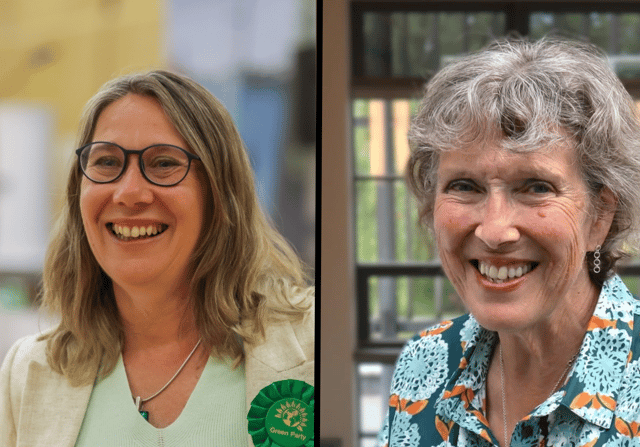 L-R: Councillor Netty Shepherd, Councillor Gillian Harris