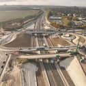 Major works are ongoing at Junction 9 of the M3 in Hampshire.