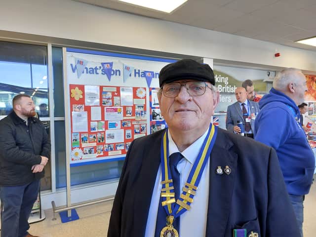 Chris Atkinson, President of Havant Branch of Royal British Legion.