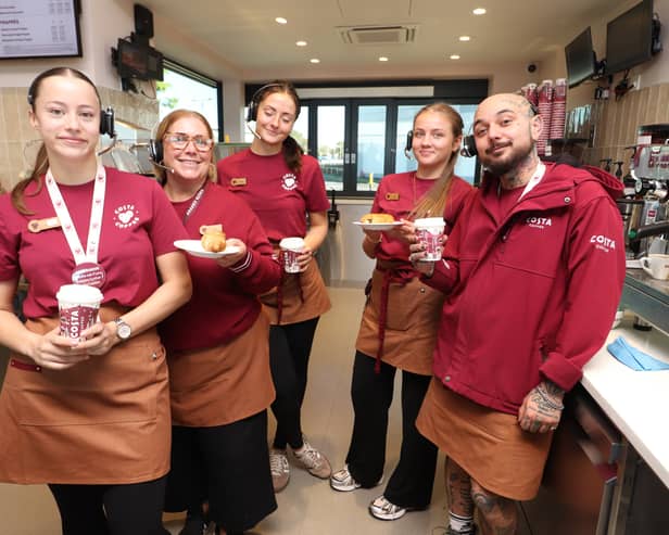 Tilly, Sue, Lexi, Lily and store manager Jack Bruce
