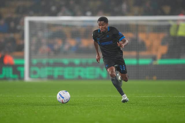 Jayden Meghoma has featured seven times for Pompey after joining on loan from Brentford. Picture: Jason Brown