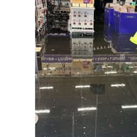 Picture shows Portsmouth shop left flooded after heavy rain