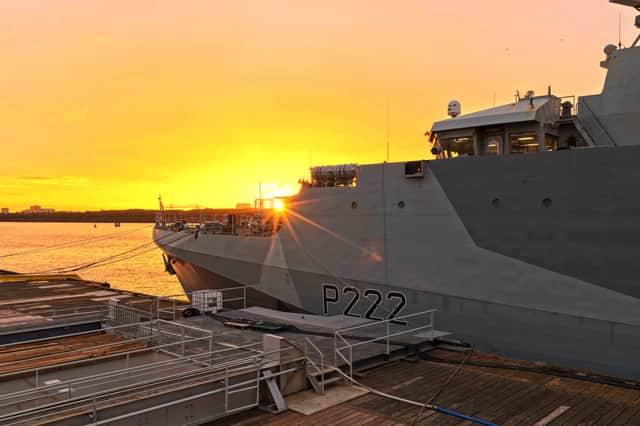 HMS Forth has seen a new helicopter landing system installed on the ship.