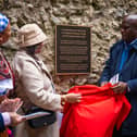 The plaque was found to be missing only five days after it was installed 